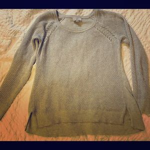 Loft grey crew neck sweater